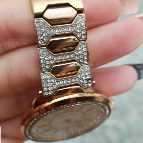 Ladies Wittnauer Dial Rose with Crystal Watch - Picture 2 of 4